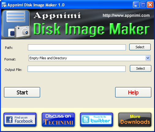 Appnimi Disk Image Maker screenshot